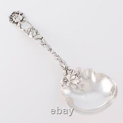 Alvin Art Nouveau Sterling Silver Salad Serving Set Bridal Rose 1903