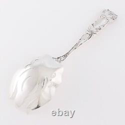 Alvin Art Nouveau Sterling Silver Salad Serving Set Bridal Rose 1903