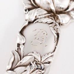 Alvin Art Nouveau Sterling Silver Salad Serving Set Bridal Rose 1903