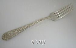 Alvin BRIDAL BOUQUET Sterling Four Piece Place Setting Modern Handle Knife