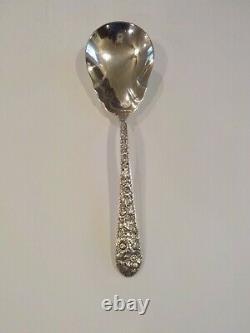 Alvin BRIDAL BOUQUET Sterling Silver 9 Berry / Casserole Spoon, 105 Grams