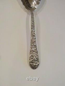 Alvin BRIDAL BOUQUET Sterling Silver 9 Berry / Casserole Spoon, 105 Grams