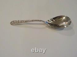 Alvin BRIDAL BOUQUET Sterling Silver 9 Berry / Casserole Spoon, 105 Grams