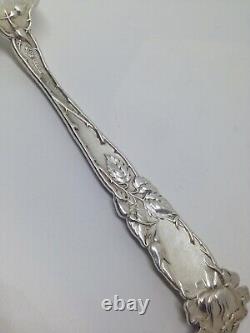 Alvin BRIDAL ROSE Sterling Silver DINNER FORK Monogrammed 7-3/8