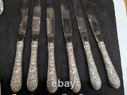 Alvin Bridal Bouquet 1932 Sterling Flatware set 36 pcs Mono On Back