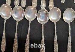 Alvin Bridal Bouquet 1932 Sterling Flatware set 36 pcs Mono On Back