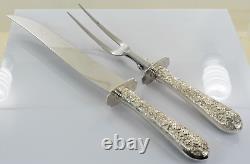 Alvin Bridal Bouquet Large Carving Set in Sterling Silver No Mono
