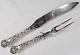 Alvin Bridal Rose Large Carving Set Sterling Silver No Mono