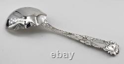 Alvin Bridal Rose Pattern Sterling Solid Salad Berry Spoon 9-1/8 Monogrammed