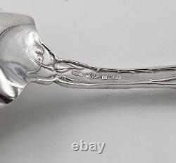 Alvin Bridal Rose Pattern Sterling Solid Salad Berry Spoon 9-1/8 Monogrammed