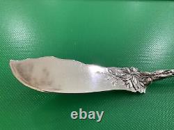 Alvin Bridal Rose Sterling Master Spreader Butter Knife 7 1/4 Serving