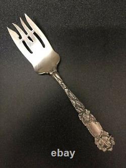 Alvin Bridal Rose Sterling Serving Fork No Mono Original Pat Date