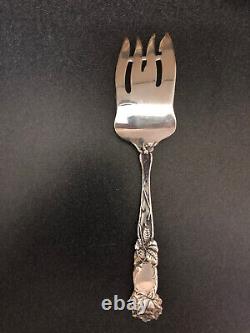 Alvin Bridal Rose Sterling Serving Fork No Mono Original Pat Date