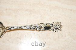 Alvin Bridal Rose Sterling Silver Asparagus Fork 9 1/4 Serving