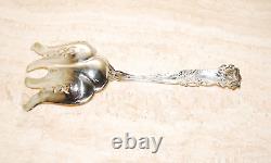 Alvin Bridal Rose Sterling Silver Asparagus Fork 9 1/4 Serving