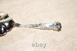 Alvin Bridal Rose Sterling Silver Asparagus Fork 9 1/4 Serving