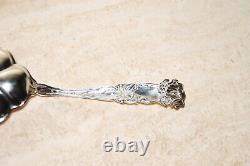 Alvin Bridal Rose Sterling Silver Asparagus Fork 9 1/4 Serving