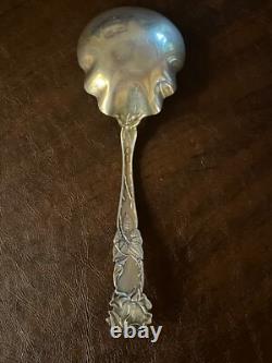 Alvin Bridal Rose Sterling Silver Serving Spoon 9 in initial B 116 gr