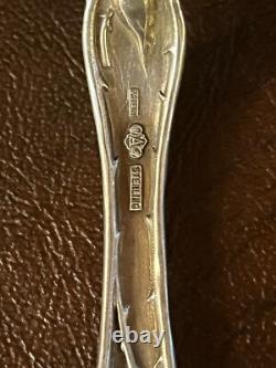 Alvin Bridal Rose Sterling Silver Serving Spoon 9 in initial B 116 gr
