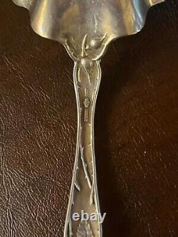 Alvin Bridal Rose Sterling Silver Serving Spoon 9 in initial B 116 gr