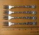 Alvin Bridal Rose Antique Sterling Silver Set Of 4 Seafood Forksart Nouveau-nr