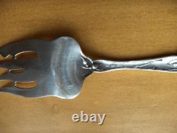 Alvin Bridal Rose sterling silver large cold meat fork1903Art Nouveau floral