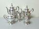 Alvin Chased Romantique Sterling Silver 5-piece Coffee / Tea Set, 2425 Grams