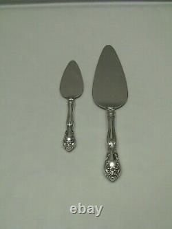 Alvin CHATEAU ROSE Sterling Handle Cheese and Cake/Pie Servers / No monogram
