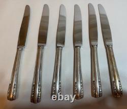 Alvin Chapel Bells 6 sterling silver butter knives