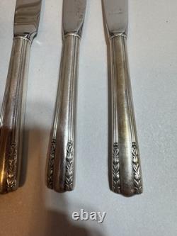 Alvin Chapel Bells 6 sterling silver butter knives