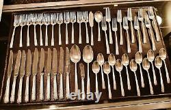 Alvin Chapel Bells 925 Sterling Silver 49 Piece Flatware Set