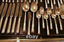 Alvin Chapel Bells 925 Sterling Silver 49 Piece Flatware Set