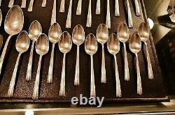 Alvin Chapel Bells 925 Sterling Silver 49 Piece Flatware Set