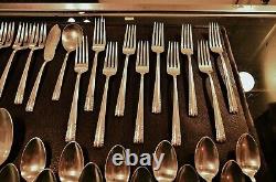 Alvin Chapel Bells 925 Sterling Silver 49 Piece Flatware Set