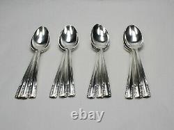 Alvin Chapel Bells Sterling Silver Demitasse Spoons Set of 12 -4 1/4 -No Mono