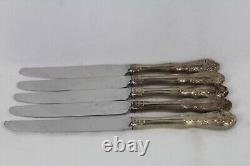 Alvin Chateau Rose 8 7/8 New French Hollow Knife set of 5