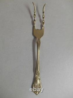 Alvin Chateau Rose Sterling Silver 2 Prong Rare Potato Fork No Monos