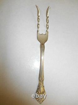 Alvin Chateau Rose Sterling Silver 2 Prong Rare Potato Fork No Monos