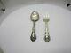 Alvin Chateau Rose Sterling Silver Baby Fork And Spoon Set