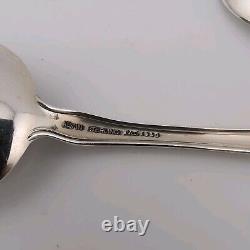 Alvin Chateau Rose Sterling Silver Cream Soup Spoons 6 1/4 Set of 4