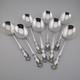 Alvin Chateau Rose Sterling Silver Cream Soup Spoons 6 1/4 Set Of 8