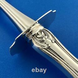 Alvin Chateau Rose Vintage Sterling Silver Stainless Blade 2 Piece Carving Set