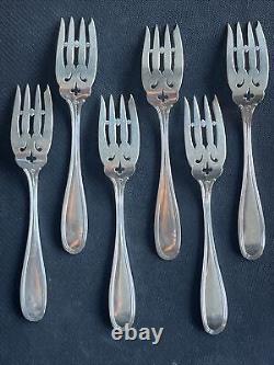 Alvin Co. Sterling Silver William Penn 6 Salad Fork Set Of 6 Monogram B
