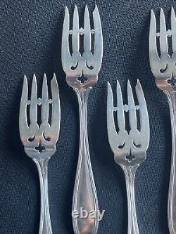 Alvin Co. Sterling Silver William Penn 6 Salad Fork Set Of 6 Monogram B