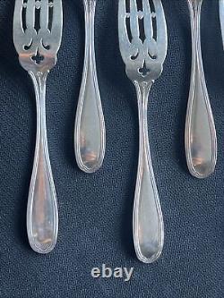 Alvin Co. Sterling Silver William Penn 6 Salad Fork Set Of 6 Monogram B