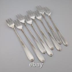 Alvin Della Robbia Sterling Silver Cocktail Forks 5 3/4 Set of 8