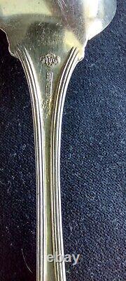Alvin Evangeline sterling silver 7 Dessert/Table/Soup Spoons E monogram