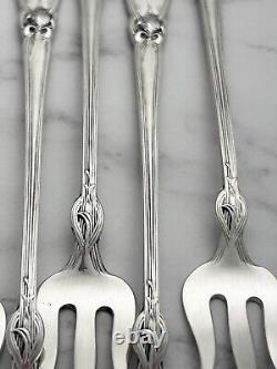 Alvin Fleur de Lis Sterling Silver Seafood Cocktail Forks Set of 6