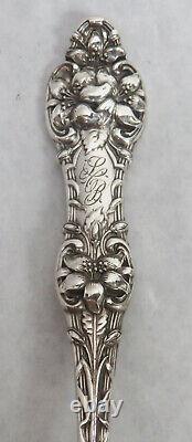Alvin / Gorham Sterling Silver Old Orange Blossom 9 Lettuce Fork