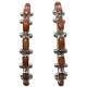 Alvin Hughte, Earring, Coral, Sterling Silver, Zuni Handmade, 1